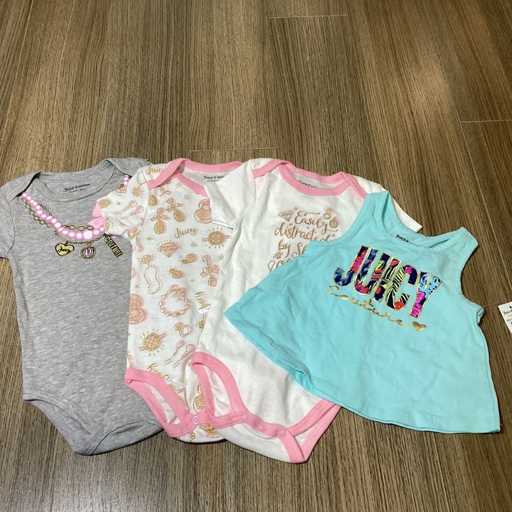 Juicy Couture Baby‎ Clothing lot of 4 18M NWOT Infant Girl
